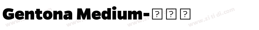 Gentona Medium字体转换